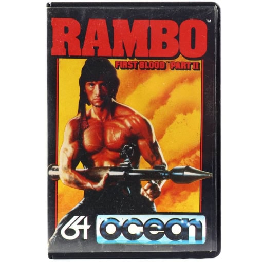 Rambo: First Blood Part II (C64 Cassette)