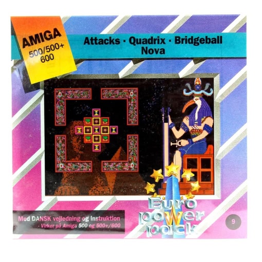 Attacks - Quadrix - Bridgeball - Nova (Amiga, Euro Power Pack)