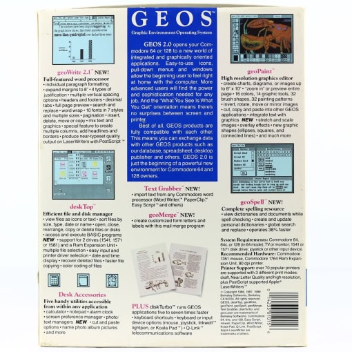 GEOS 2.0 (Commodore 64/128, Disk) - Image 2