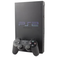 Playstation 2 konsol (FAT) med Controller og alle kabler
