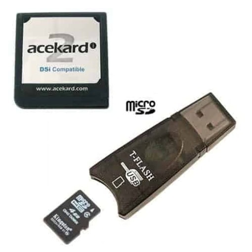 Acekard 2i + T-Flash USB + 4GB Micro SDHC (Nintendo DS / DS Lite / DSi / 3DS)