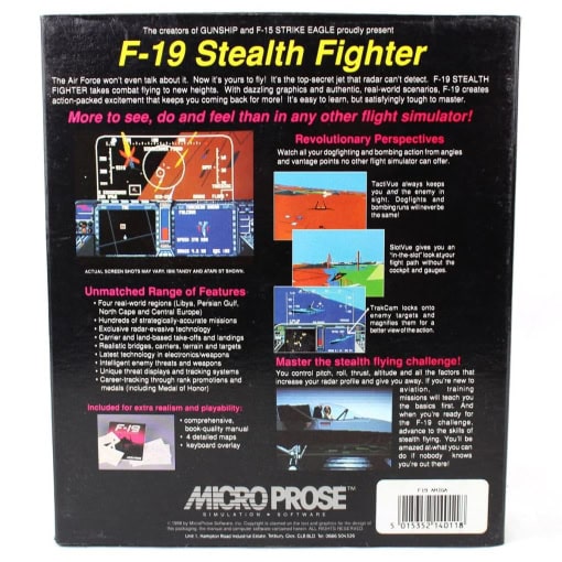 F-19 Stealth Fighter (Amiga, Big Box) - Image 2