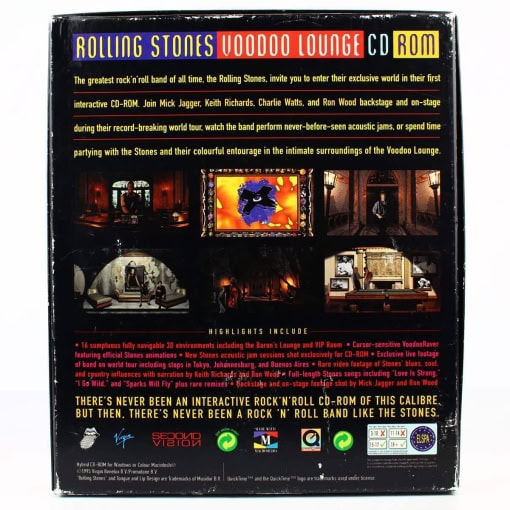 Rolling Stones Voodoo Lounge CD-ROM (PC/MAC Big Box, 1995) - Image 2