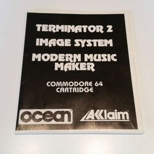 Terminator 2 - Image System - Modern Music Maker (C64 Cartridge manual)