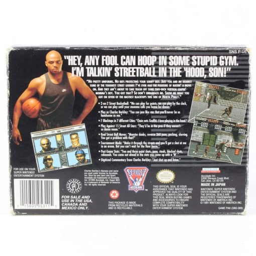Barkley: Shut Up and Jam! (SNES - Boxed - USA) - Image 2