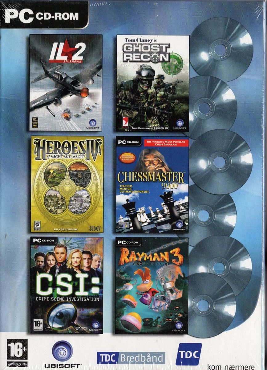 TDC / Ubisoft Spilpakke (PC Small Box)
