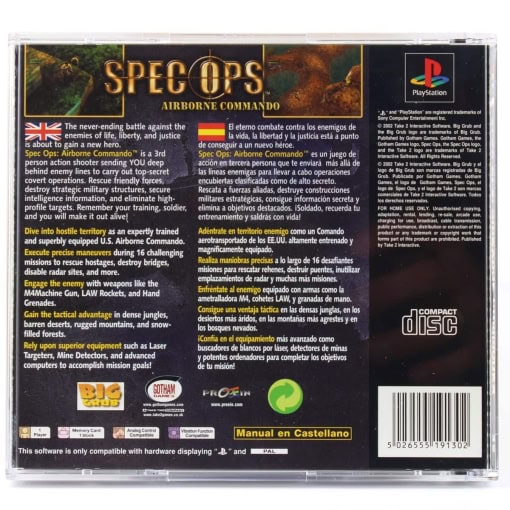 Spec Ops: Airborne Commando (PS1) - Image 2
