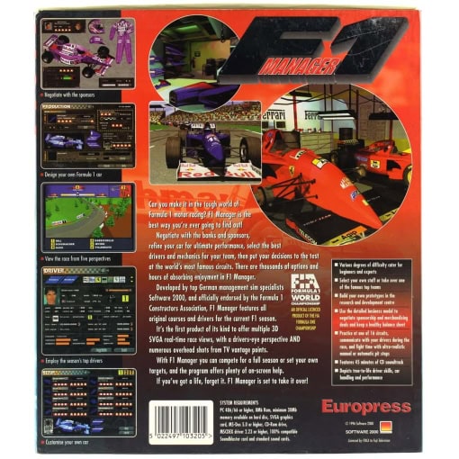 F1 Manager (PC Big Box) - Image 2