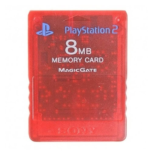 Sony 8MB Memory Card til Playstation 2 - Rød