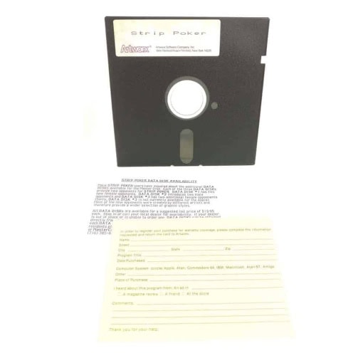 Strip Poker / Artworx (Commodore 64 - Disk)