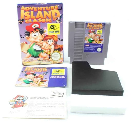 Adventure Island Classic (NES, CIB, PAL-B, ESP)
