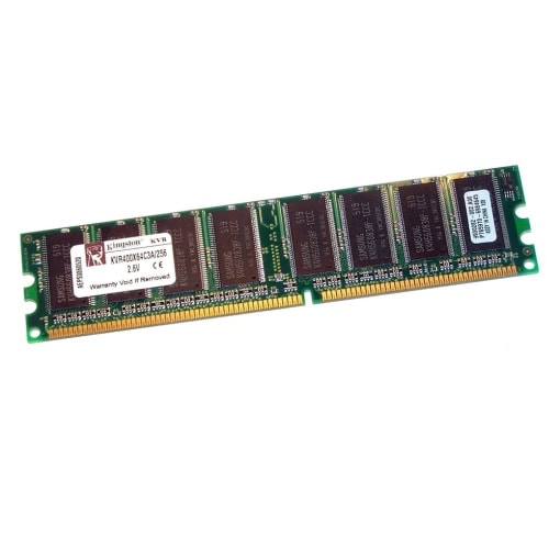 Kingston 256MB DDR400 RAM PC3200U - KVR400X64C3A/256