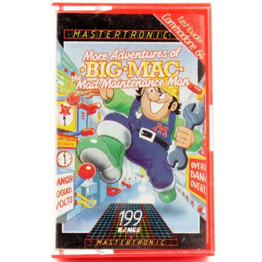 More Adventures of Big Mac: The Mad Maintenance Man (C64 Cassette)