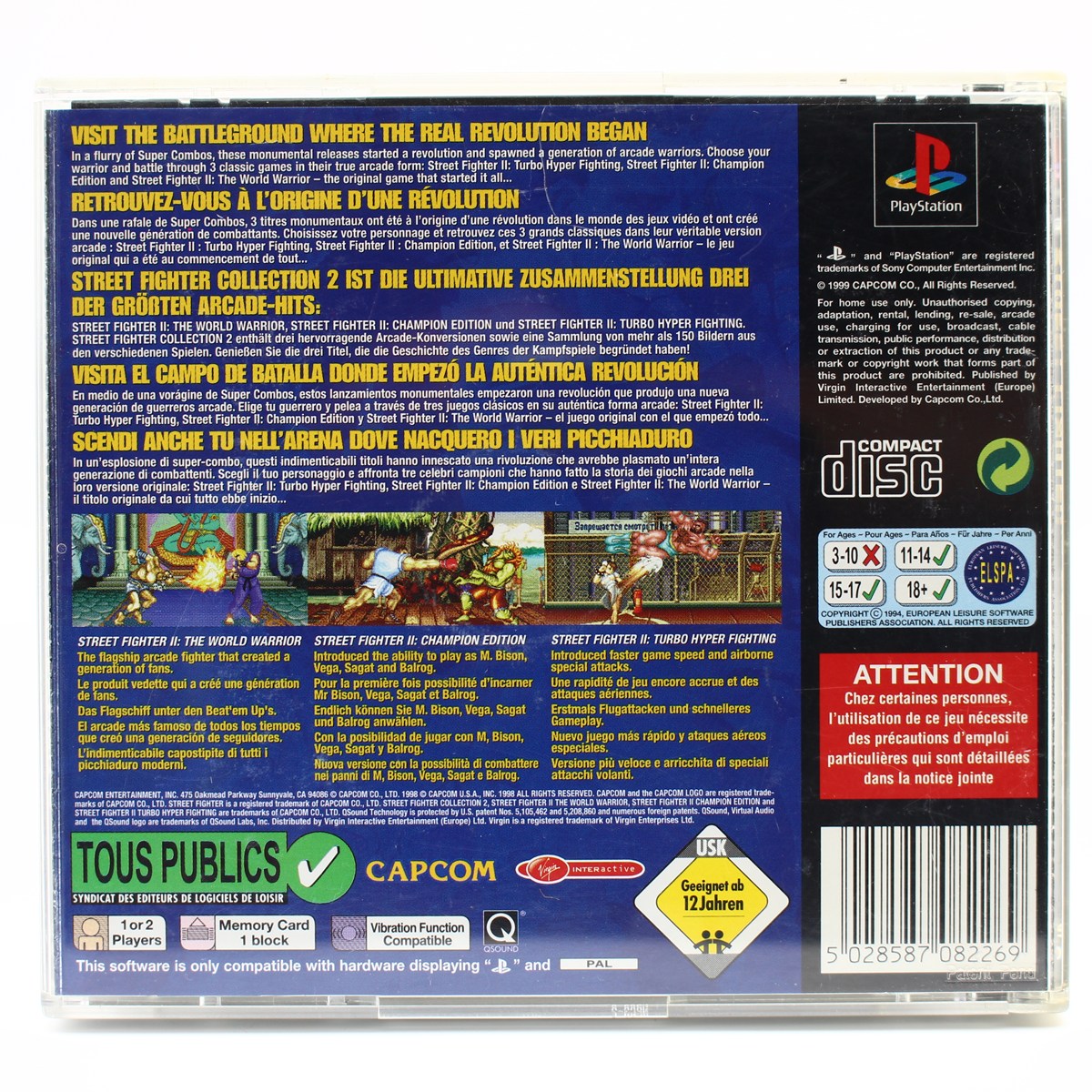 STREET FIGHTER COLLECTION 2 PLAYSTATION (PS1