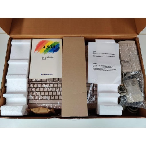 Amiga 500 med mus, kabler og kasse (Virkelig flot) - Image 4