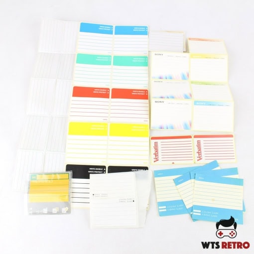 Labels til disketter - En blandet stak med forskellige labels til 3.5 ...