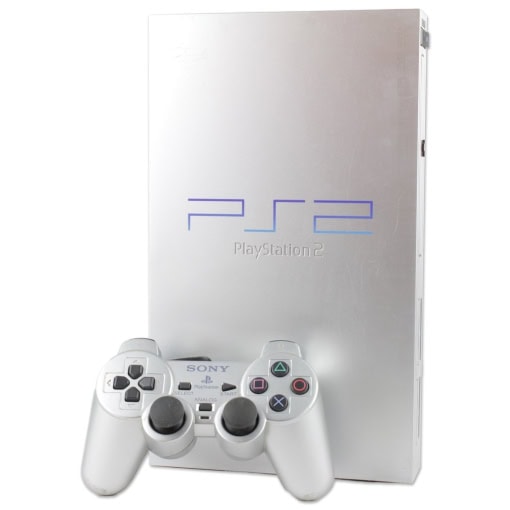 Playstation 2 konsol (FAT - Silver) med Controller og alle kabler - Image 2