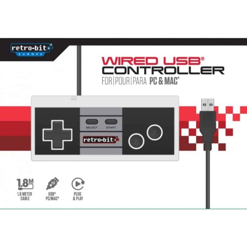 Retro-Bit 8-Bit Classic Controller USB