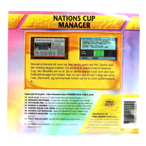 Nations Cup Manager / Tracksuit Manager (Amiga, Euro Power Pack) - Image 2