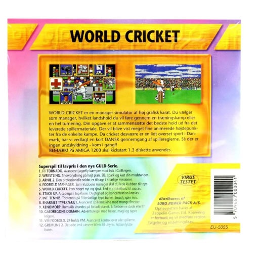 World Cricket (Amiga, Euro Power Pack) - Image 2