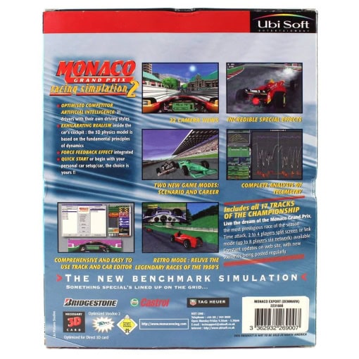 Monaco Grand Prix Racing Simulation 2 (PC Big Box, 1998, Ubisoft) - Image 2