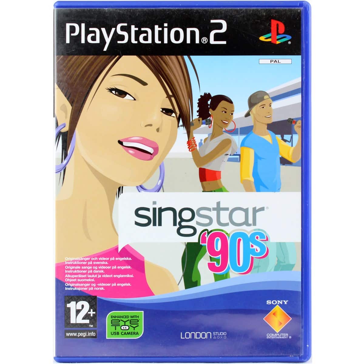 SingStar: '90s (PS2) - Brugt PS2 spil - Køb spillet her