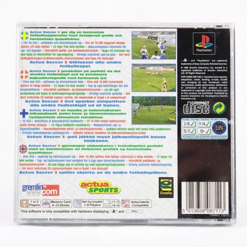 Actua Soccer 3 (Playstation 1)