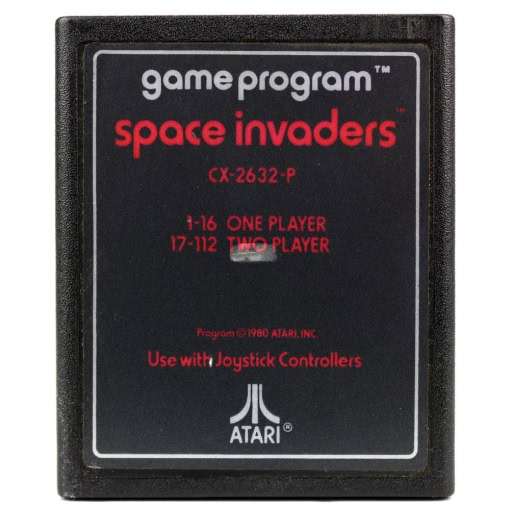 Space Invaders (Atari 2600 - Tekst label)