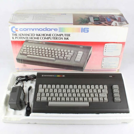 Commodore 16 m. kasse