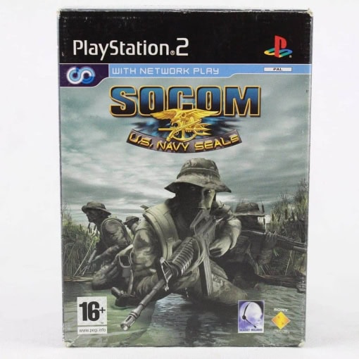 SOCOM: U.S. Navy SEALs (PS2) - inkl. boks og headset