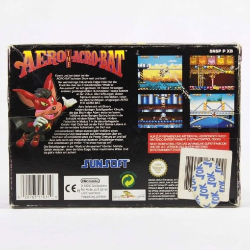 Aero the Acro-Bat til Super Nintendo (SNES).