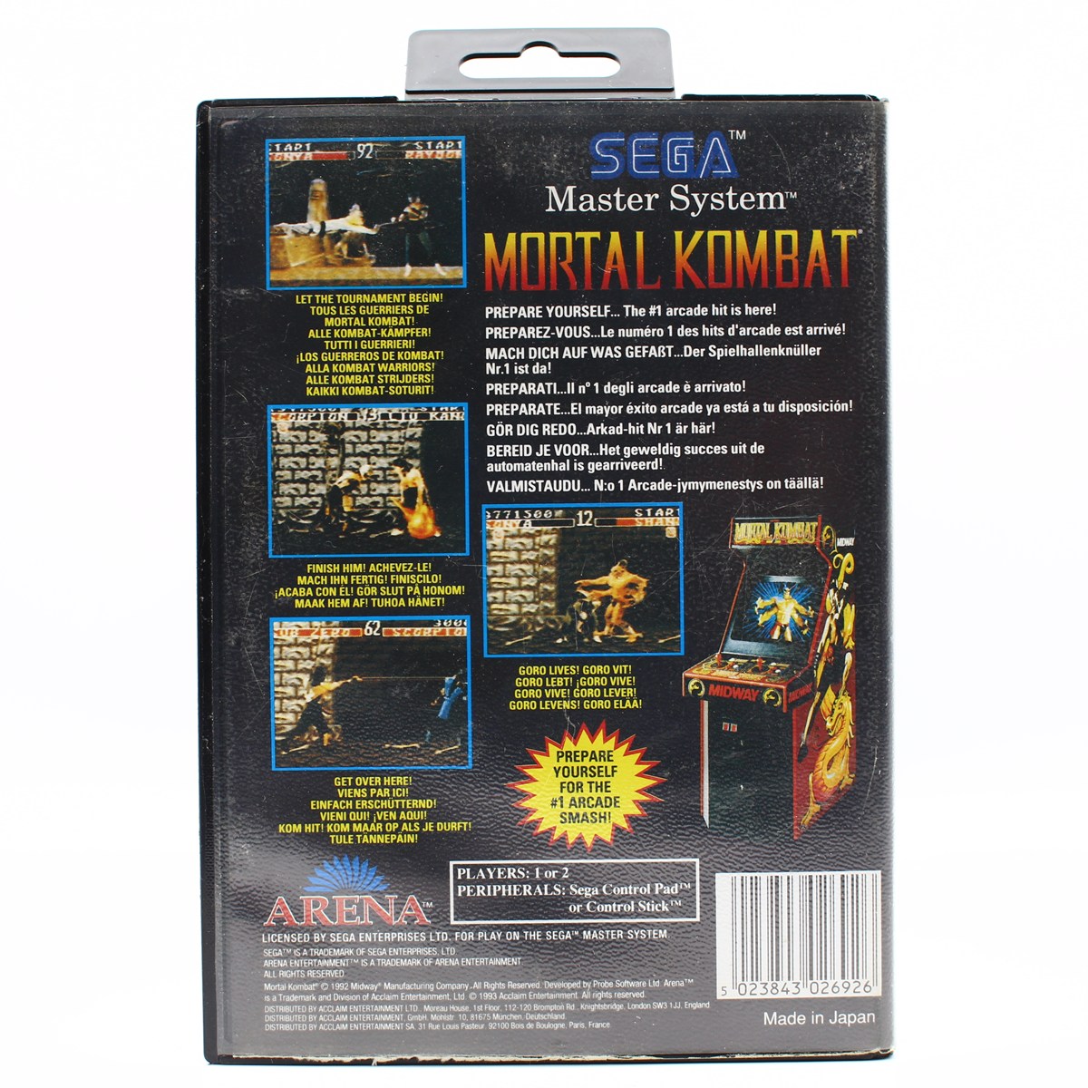 Mortal Kombat 3: A Classic Sega Master System Game