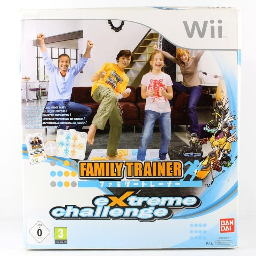 Family Trainer: Extreme Challenge dansemåtte og spil (Nintendo Wii)