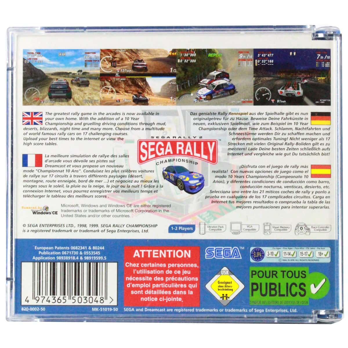 Sega Rally 2 Championship (SEGA Dreamcast) - WTS Retro - Køb spillet her