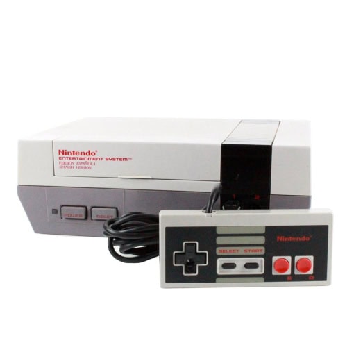Nintendo NES konsol med gamepad og kabler - Image 2