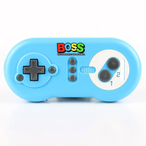 BOSS: Big Oversized Super Shell til Nintendo Wiimote (Blå)