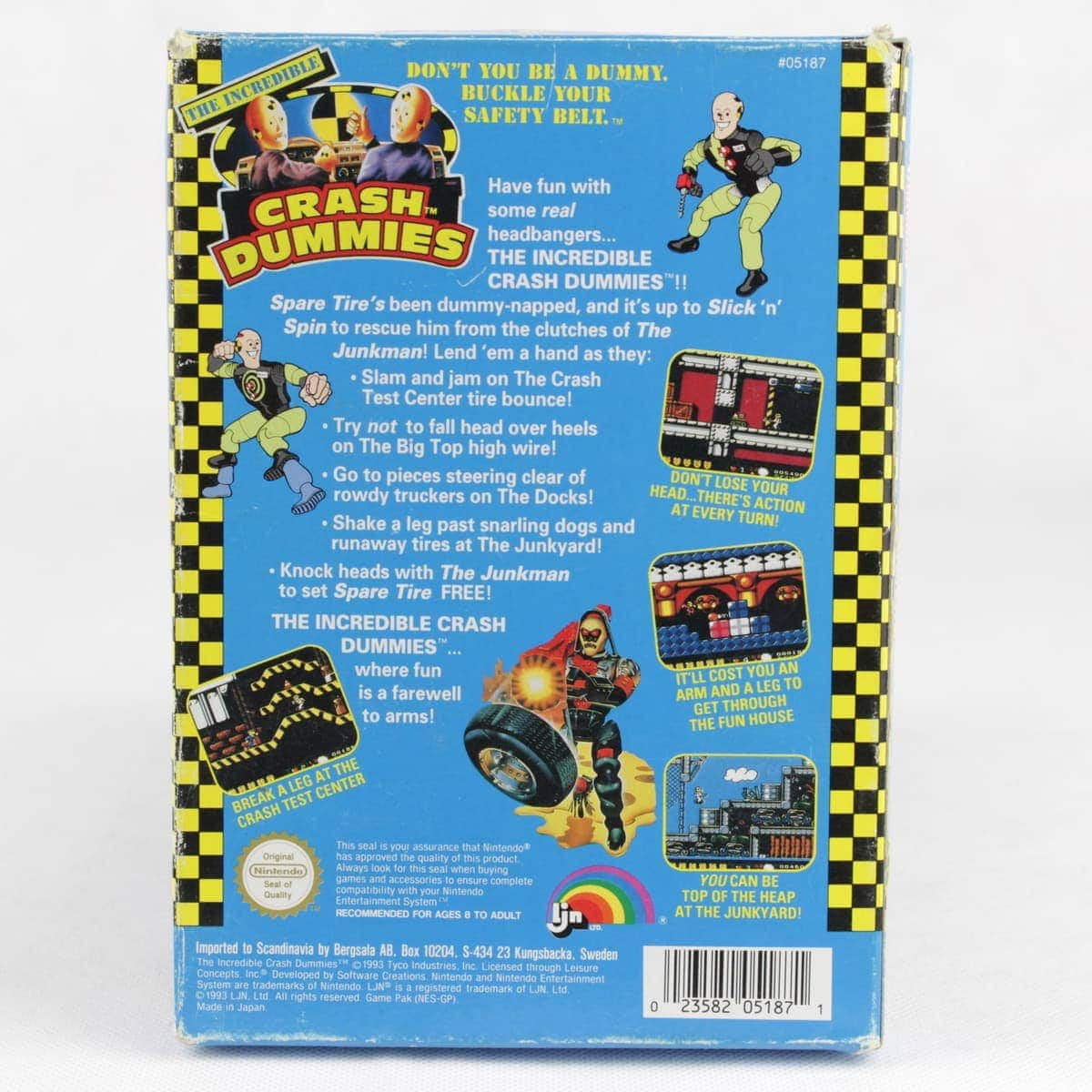 The Incredible Crash Dummies (Nintendo NES, Boxed, PALB, SCN)