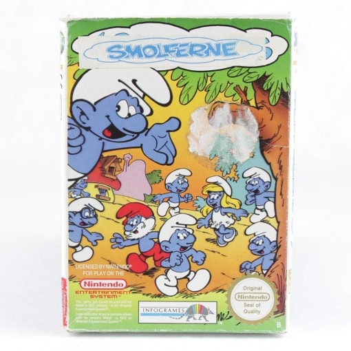 Smølferne (Les Schtroumpfs) - Nintendo NES, Boxed, PAL-B