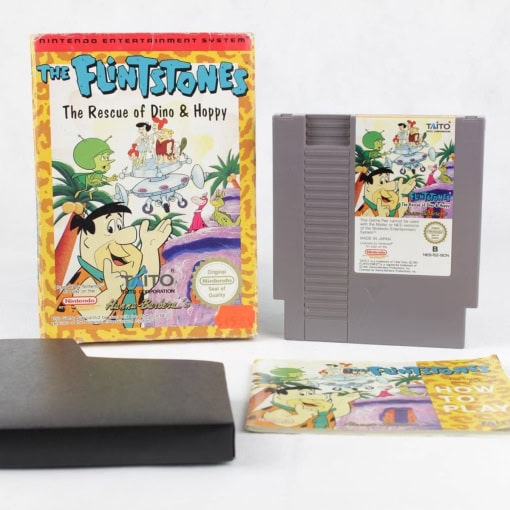 The Flintstones: The Rescue of Dino & Hoppy (Nintendo NES, Boxed, PAL-B, SCN)