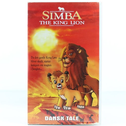 Simba - The King Lion (VHS - Dansk Tale)