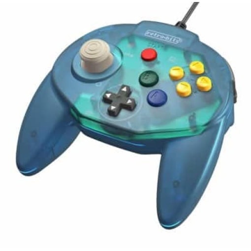 Retro-Bit Tribute 64 Ocean Blue Nintendo 64 Controller