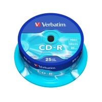 25 x CD-R Verbatim 43432 700 MB 52x