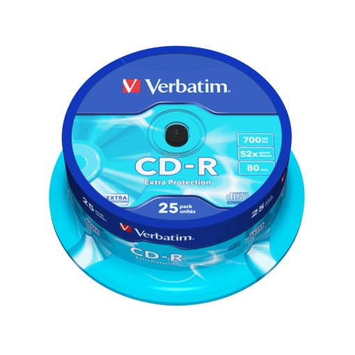 25 x CD-R Verbatim 43432 700 MB 52x