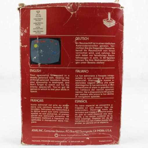 Asteroids (Atari 2600 - Boxed) - Image 2