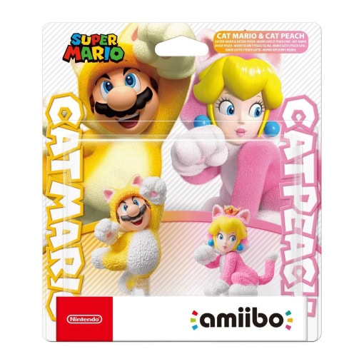 Nintendo Amiibo Cat Mario & Cat Peach (Super Mario Collection)