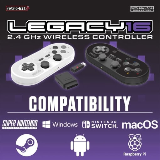 Retro-Bit Legacy 16 Wireless Grey - Billede 2