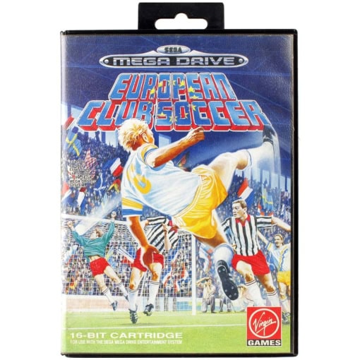 Jeu European Club Soccer - SEGA Megadrive - Boîte Et Notice - Très Bon état