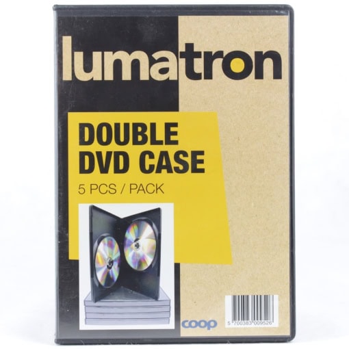 4 x Lumatron Double DVD Case + 8 stk Philips CD-R 700MB - Image 3