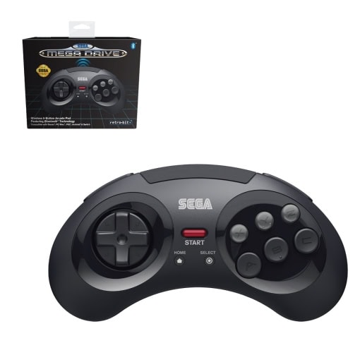 Retro-Bit SEGA Mega Drive Bluetooth Pad Black