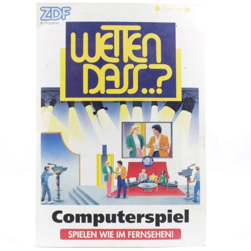 Wetten, dass...? -Computerspiel (Commodore 64, Disk) - Tysk